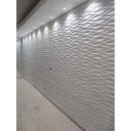 Forma Molde Para Gesso 3d Ondas Dunas 40x40cm Abs 2mm Gesso E Cimentício 3d - 3