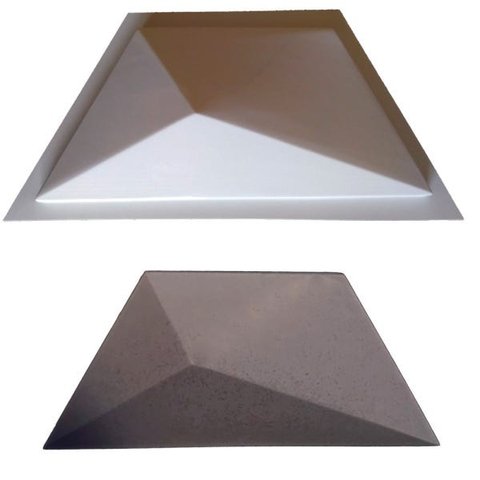 Forma Molde Gesso 3d Trapezio M 50x25cm Gesso Ou Cimento 3d