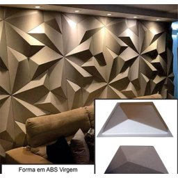 Forma Molde Gesso 3d Trapezio M 50x25cm Gesso Ou Cimento 3d - 2