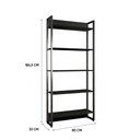 Ver imagem 4 de Estante Porto 80cm com 5 Prateleiras Preto D'rossi