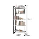 Ver imagem 5 de Estante Porto 80cm Com 5 Prateleiras Preto D'Rossi