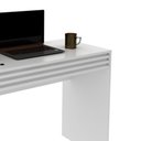 Ver imagem 6 de Escrivaninha para Home Office e Estudos com 1 Gaveta Detalhe Ripado Me4173 Tecnomobili Branco