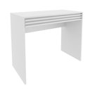 Ver imagem 2 de Escrivaninha para Home Office e Estudos com 1 Gaveta Detalhe Ripado Me4173 Tecnomobili Branco