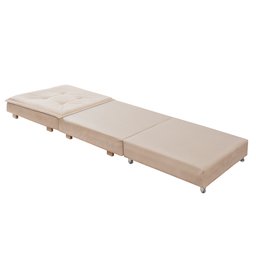 Puff Organizador Dobrável que Vira Colchão Cama Solteiro para Visitas Descanso - 6