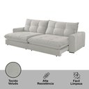 Ver imagem 5 de Sofá Firenze Veludo 02 Módulos de 100cm B25cm Meu Sofá Online