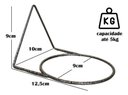 Ver imagem 2 de Kit 3 Suportes 9cm Anel Redondo Pendurar Vaso Planta Parede
