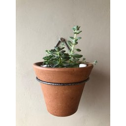 Kit 3 Suportes 9cm Anel Redondo Pendurar Vaso Planta Parede - 7