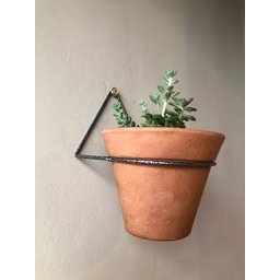 Kit 3 Suportes 9cm Anel Redondo Pendurar Vaso Planta Parede - 6