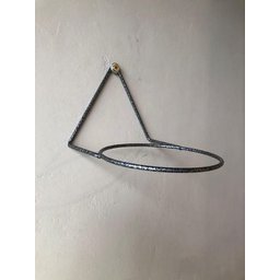 Kit 3 Suportes 9cm Anel Redondo Pendurar Vaso Planta Parede - 4