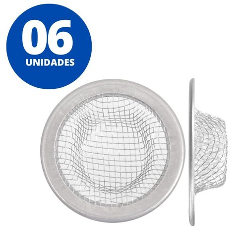 Ralinho Japonês Para Pia Lavatório Tanque em Inox 47mm | Utilimix | Kit 06 Un