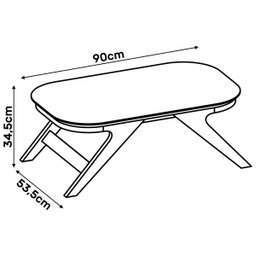Mesa de Centro Anne Carvalho Europeu com Amarula - D'Rossi - 4 Mesa de Centro Anne Carvalho Europeu com Amarula - D'Rossi - 4