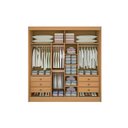 Ver imagem 2 de Guarda Roupa Casal 2 Portas 6 Gavetas Cancun Ripado Cinamomo Off White -d' Doro