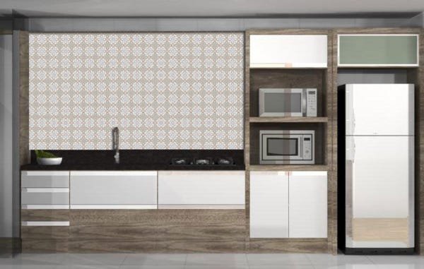 Papel De Parede Cozinha Hidráulico 0023 Decoração De Cozinha - 2