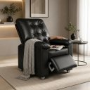 Ver imagem 5 de Poltrona do Papai Reclinável Mesquita em Corino Conforto Premium para Sala e Quarto:Preto
