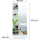 Ver imagem 3 de CONJUNTO GABINETE ARMÁRIO PARA BANHEIRO RAVENNA - Amêndoa