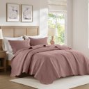 Ver imagem 1 de Colcha Matelassê - Super King - Parma - Rosa - 150 Fios - c/ Porta Travesseiros - Corttex