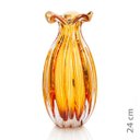 Ver imagem 2 de Vaso Trouxinha Em Cristal Murano Âmbar São Marcos