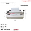 Ver imagem 2 de Seladora Manual para Papel Grau Cirurgico Smc300 220v