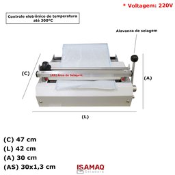 Seladora Manual para Papel Grau Cirurgico Smc300 220v - 2