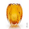 Vaso Em Cristal Murano Âmbar São Marcos - 2