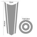 Ver imagem 3 de Adesivo Gravata Tanque e Bocal Moto Resinado Factor 150 Vermelho