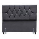 Ver imagem 2 de Cabeceira para Cama Casal 140 Cm Júlia com Frame Suede:cinza Escuro