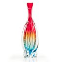 Ver imagem 1 de Vaso Em Cristal Murano Água Marinha E Vermelho São Marcos