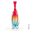 Ver imagem 2 de Vaso Em Cristal Murano Água Marinha E Vermelho São Marcos
