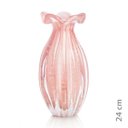 Ver imagem 2 de Vaso Trouxinha Em Cristal Murano Rosa São Marcos