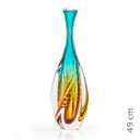 Ver imagem 2 de Vaso Em Cristal Murano Esmeralda E Âmbar São Marcos