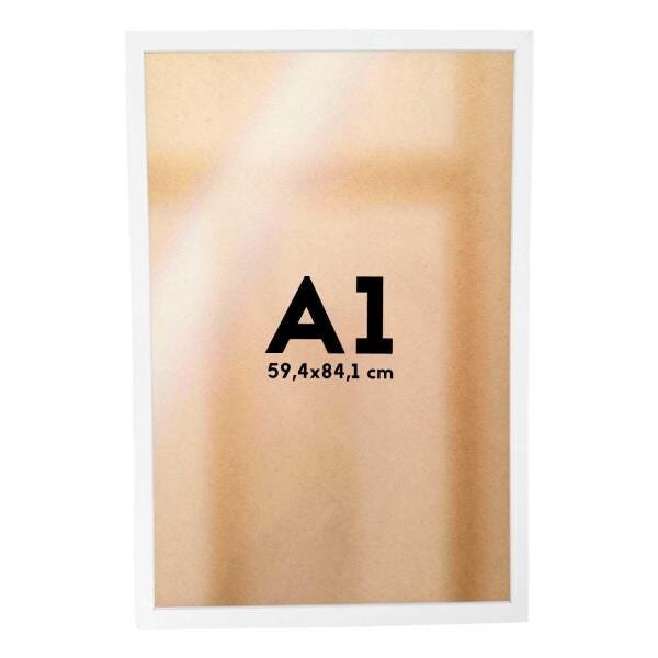 Moldura Iso A1 Branco Para Quadro Decorativo Com Acrílico Ps - 1
