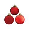 Kit 24 Bolas de Natal Mista Vermelha 5cm Riomaster - 2