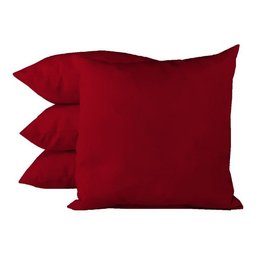 Almofáda Cheia para Sofá Cor Lisa a Sua Escolha 60 x 60 cm - 1Unidade - Vermelho - Liso - 1