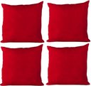 Ver imagem 2 de Almofáda Cheia para Sofá Cor Lisa a Sua Escolha 60 x 60 cm - 1Unidade - Vermelho - Liso