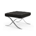 Ver imagem 4 de Poltrona Premium Barcelona com Puff Base Inox Preto