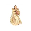 Ver imagem 4 de Kit 3 Anjos Natal Plus Dourado Instrumento 17Cm - Magizi