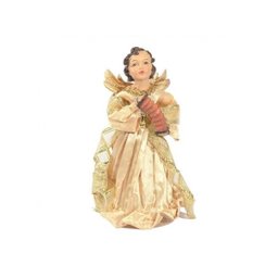 Kit 3 Anjos Natal Plus Dourado Instrumento 17Cm - Magizi - 4 Kit 3 Anjos Natal Plus Dourado Instrumento 17Cm - Magizi - 4