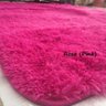 Tapete de Sala Felpudo Peludo Antiderrapante 1,00M x 1,40M - Pink Liso - 2