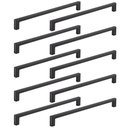 Ver imagem 1 de Kit 10 Puxadores Alça para Móveis Preto Industrial Linea 288 Bigfer Gavetas Portas Armários