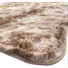 Tapete de Sala Felpudo Peludo Antiderrapante 1,00m X 1,40m - Bege Mesclado - 1