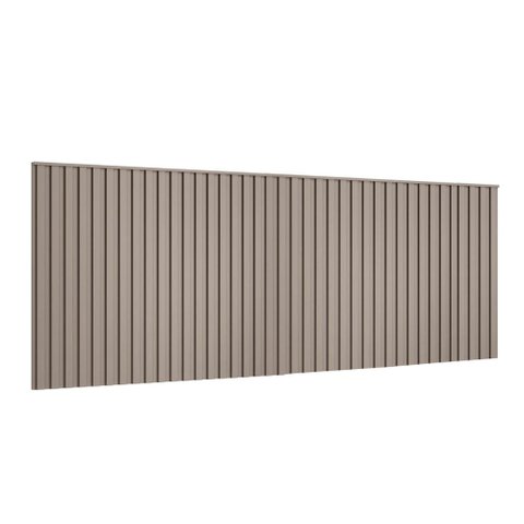 Cabeceira Ripada para Cama King 360cm 100% Mdf Cor:grigio