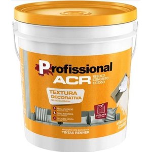 Textura Acrilica Rustico Renner Prof Branco 25kg
