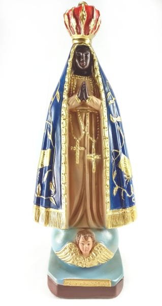Imagem De Nossa Senhora Aparecida Gesso 30 Cm