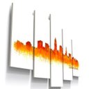 Ver imagem 1 de Quadro Decorativo Silhueta Cidade Cleveland Estados Unidos