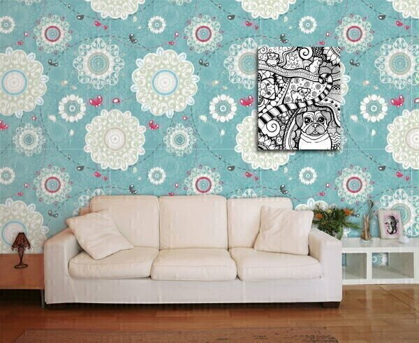 Papel de Parede para Quarto Floral 0017 - 1