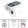Porta Papel Higienico Celular Papeleira Ventosa Branco Elg - 7