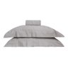 Jogo De Cama King Percal 300fios Linha Luxo Dobby Cinza - 2