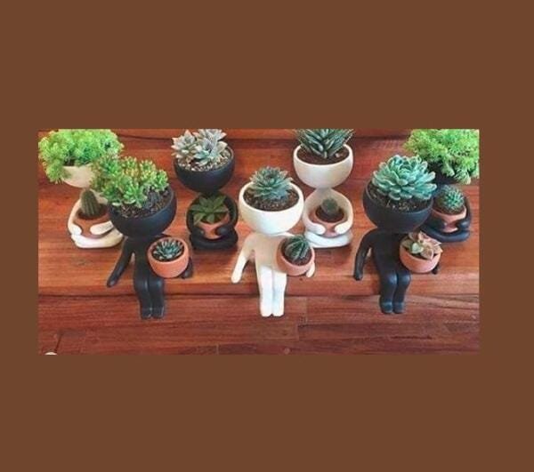 Vaso Decorativo Estilo Bobs Pequenas Plantas - 5