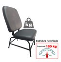 Ver imagem 2 de Cadeira Cadeirão Fixo Estofado Max Reforçada até 180 Kg Tecido Azul