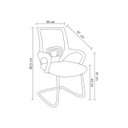 Ver imagem 5 de Cadeira Fixa Office Santiago Preto